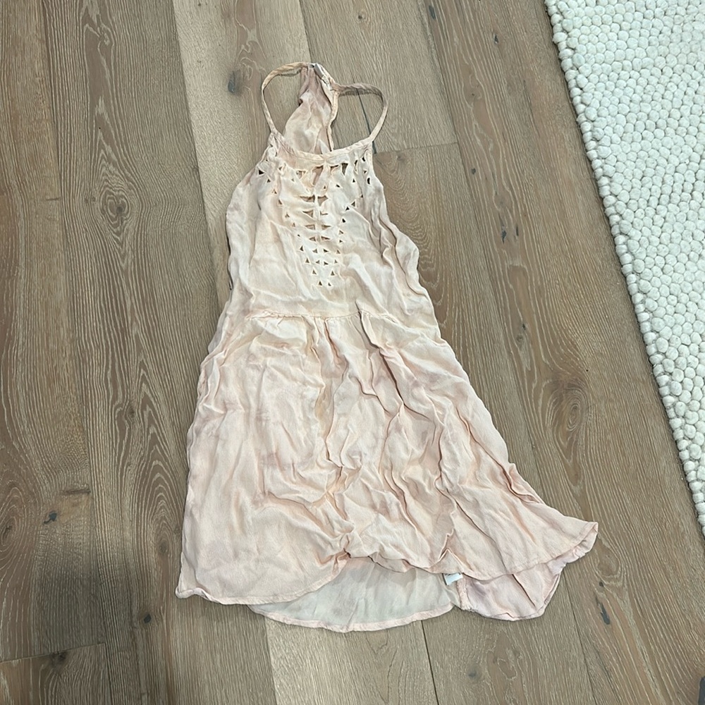 Amuse Society Pink Tie Dye Cover up Dress